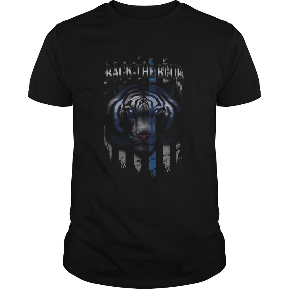 Tigers Back The Blue American Flag Independence Day Shirt